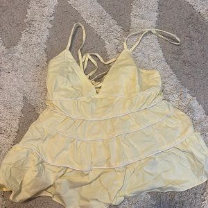 Staud yellow strapy top